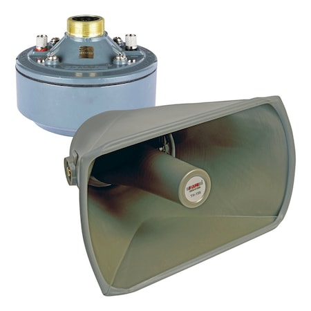5 Core 5 Core PA Horn Speaker - 60W RMS Compression Driver in Weatherproof 14.5 Inch Screw-On Horn TH158+DU60W